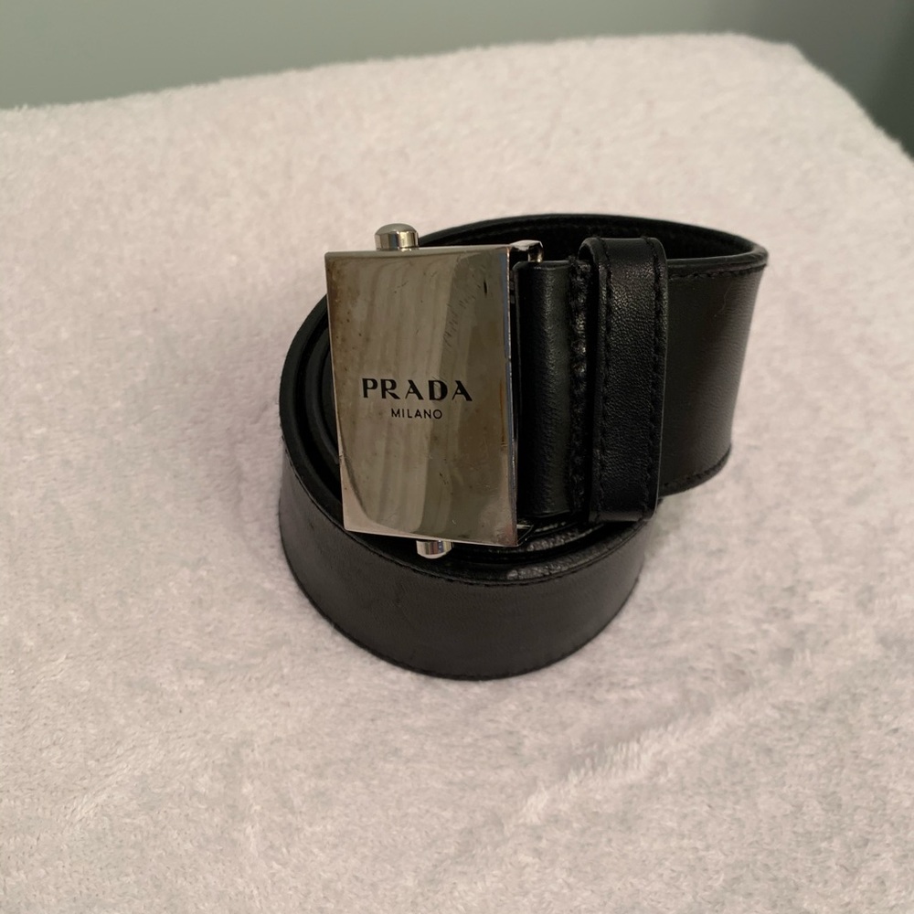 Prada authentic belt. Butter soft black strap - Picture 3 of 8